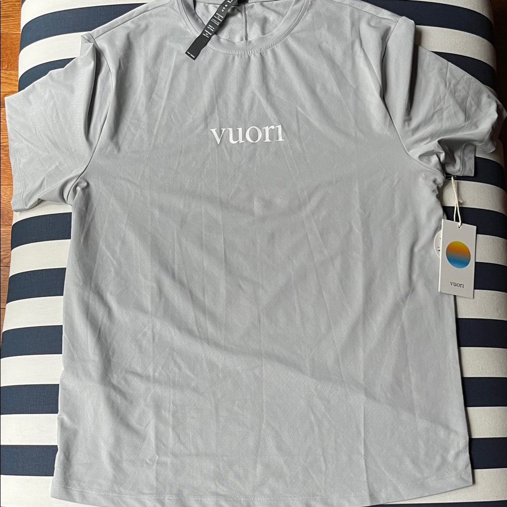 Vuori Light Gray Short Sleeve Tee